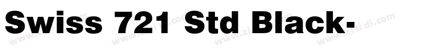 Swiss 721 Std Black字体转换